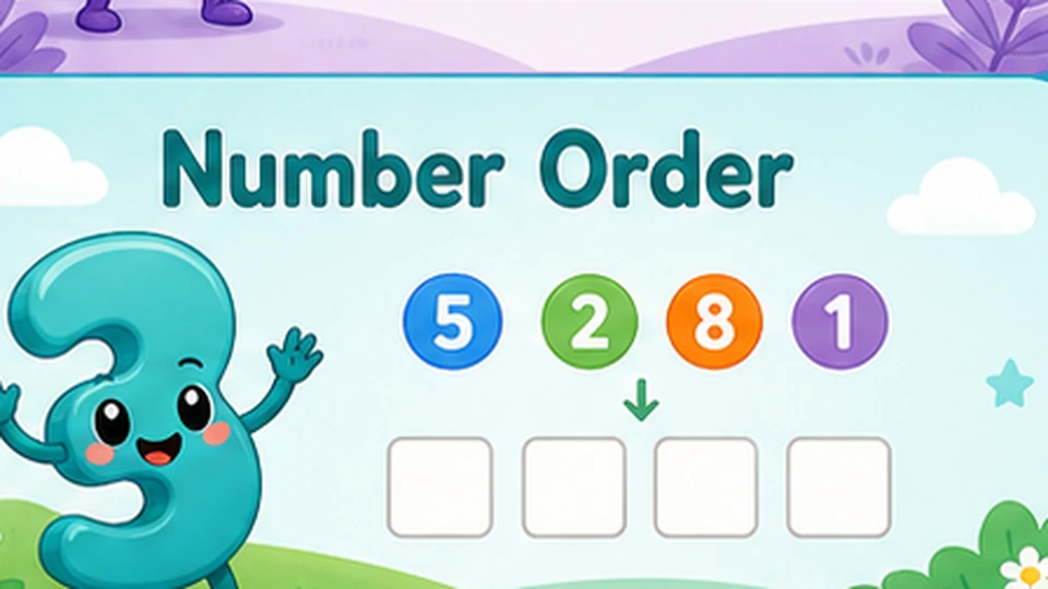 Number Order worksheet generator preview